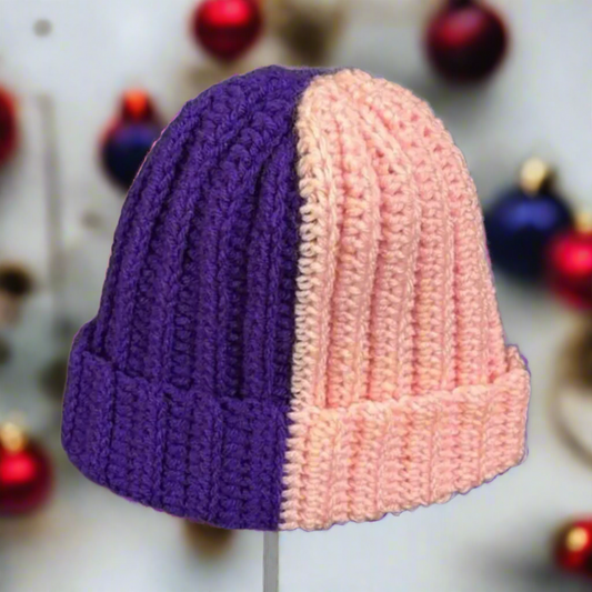 Crochet Bi-colored Beanie